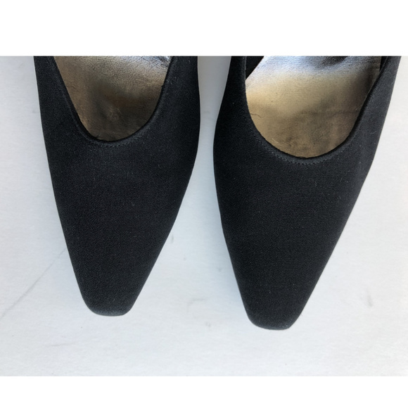 Stuart Weitzman Black Loafer Pumps: size 8.5 - Picture 7 of 8